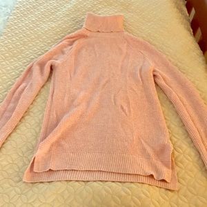 Pink J Crew Mercantile turtleneck